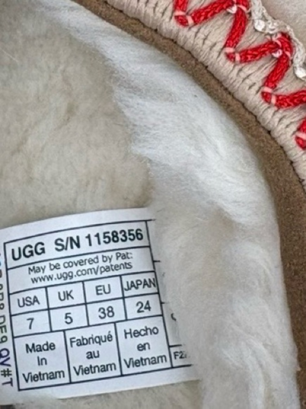 UGG Tasman Maxi Curly Slippers Women’s Size 7 - Picture 10 of 10